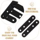 thumbnail image 3 of HONMEET 24Ud Escuadras De Negras En Metal Para Madera Para Refuerzo Y Reparación En Casa, 3 of 8