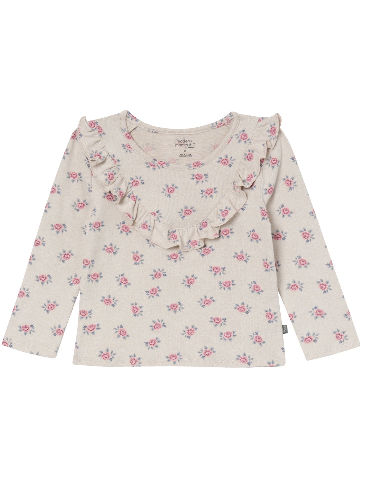 Modern Moments by Gerber Toddler Girl Ruffle Top and Legging Set, 2-Piece, Sizes 12 Months - 5T