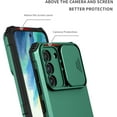 thumbnail image 3 of Compatible with Samsung S20 FE Case with Slide Camera Cover, Samsung Galaxy S20 FE 5G Phone Case with Stand Shockproof Hard PC Cases (Dark Green), 3 of 14