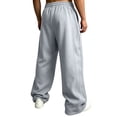 thumbnail image 6 of Resicozy Baggy Sweatpants Men 2026 Cotton Wide Leg Lounge Sweat Pants Drawstring Waist Jogging Pants with Pockets Light Gray S, 6 of 8