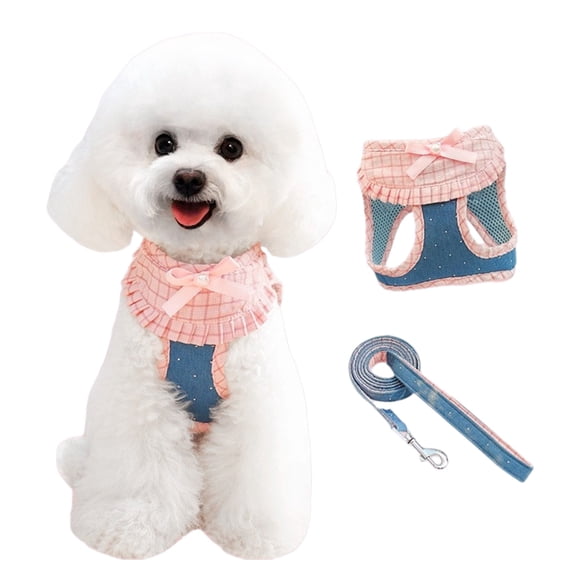 Lynono Co.,Ltd Durable Dog Harness for Small Dogs No Pull Adjustable and Breathable Puppies Flower Vest