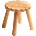 thumbnail image 1 of Wooden Stool Adorable Biscuit Shape Outdoor Footstool Kitchen Wood Foot Stool, 1 of 8