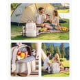 thumbnail image 6 of KFFKFF Picnic Backpack for 4 People with Insulated Cooler Section, Removable Bottle Holder, Compact Blanket, Tableware Set, Ideal for Outdoor Activities, Hiking, and Camping, 6 of 9
