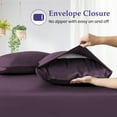 thumbnail image 4 of Universal AFT Berth 4 Piece Bed Sheet set for Boat 600 TC Silky Soft & Smooth Egyptian Cotton Plum Solid Fits mattress from 6” to 8" Inch Deep Pocket, Durable & Easy Washable, 4 of 5