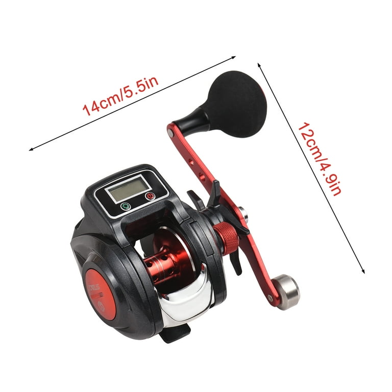 STACO Fishing Reel Line Counter Reel 16+1 Ball Bearings Left/Right Ice Fishing  Reel 6.3:1 Gear Ratio 