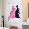thumbnail image 2 of Tapestry Shadow Play Rabbit Estética para pared, 95 x 75 cm, microtela, 2 of 3