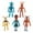 5pcs/B, variant on Kdfny FNAF Action Figures 17 Pcs Five Nights at Freddy's Movable Joints Collectible Toys | Colorful Game Figures, Cake Toppers & Gifts for Kids & Fans