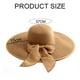 thumbnail image 2 of Sombrero de paja con protección solar para playa, de circunferencia de 56 a 57 cm, plegable, para playa, para mujer, 2 of 6