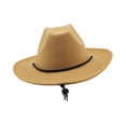 thumbnail image 1 of Sombrero de vaquero Yinane Marrón claro, 1 of 5