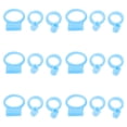 thumbnail image 1 of Miangastore 18 Pcs Kids Chopsticks Learning Ring Silicone Training Chopstick Helper Rings, 1 of 9