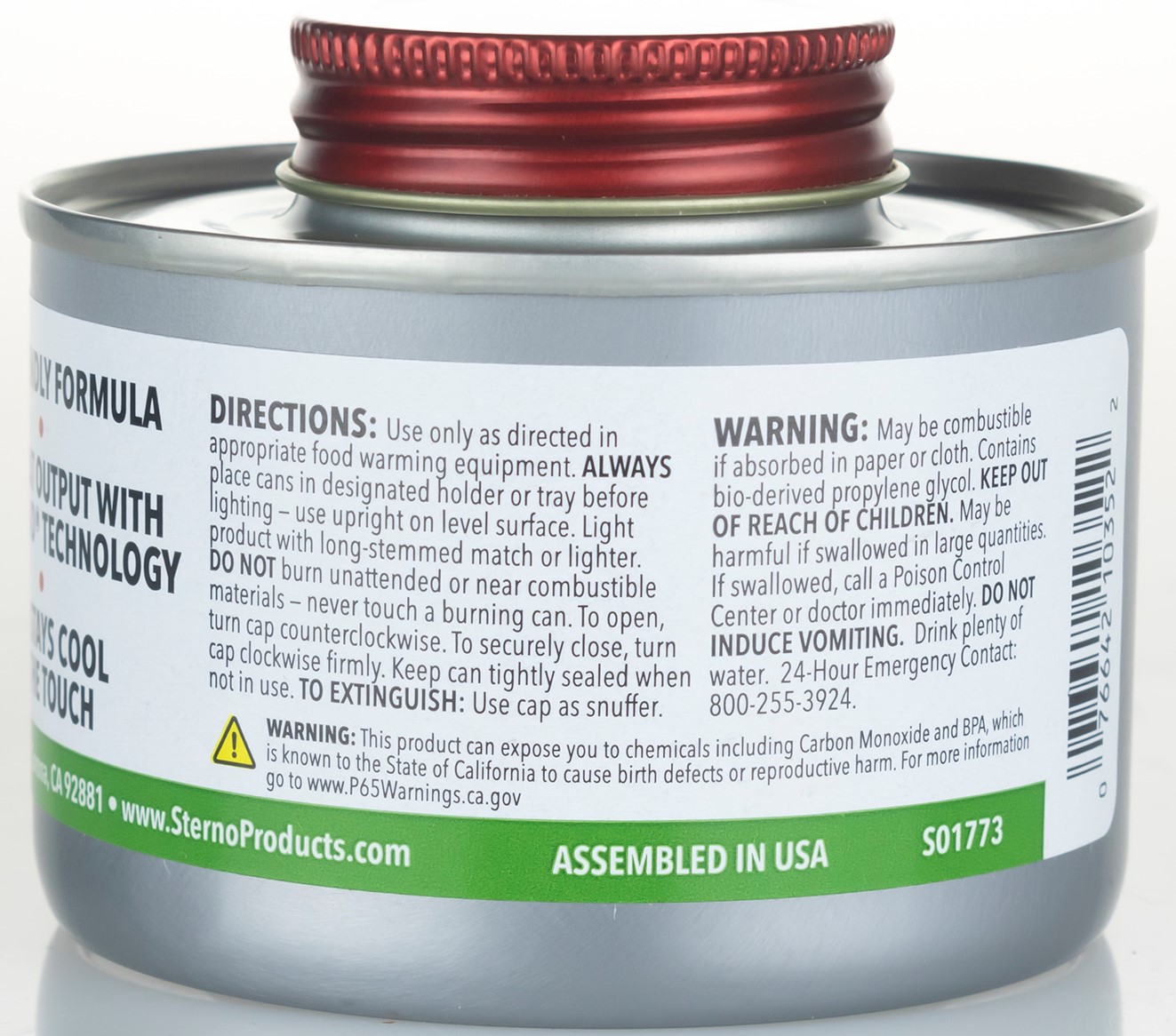 Sterno 6-Hour Green Wick Camping Fuel 0.24 Liters Camping Stove Replacement Fuel