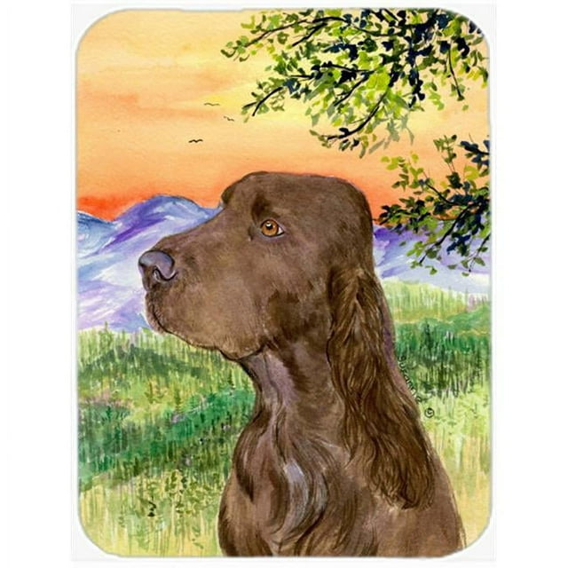 Carolines Treasures SS1017LCB Field Spaniel Glass Cutting Board - Large
