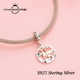 thumbnail image 2 of ROSIANNA 925 Sterling Silver Charm for Bracelets Beer Family Pendant Charm Women Bracelet Charm, 2 of 7