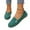 Green, variant on Jacenvly 2024 New Women's Shallow Mouth Beans/Flat Heel/One Foot Lazy/Work Shoes Army Green Sandals for Women