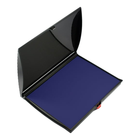 Shiny-AS-0940202 Large Stamp Pad, Felt, Plastic Cover, S4, 5" x 7", Blue Ink