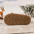 thumbnail image 5 of CHUMUD Christmas Slippers for Women - PU Upper with Colorful Bow & Plush Lining, Festive Platform Winter House Shoes Holiday Gifts, 5 of 9