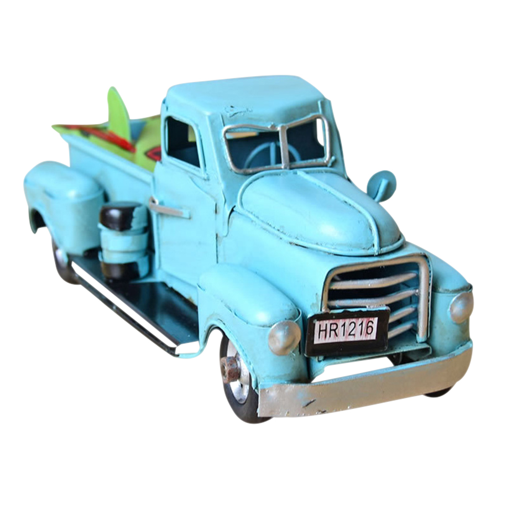 alextreme Vintage Metal Truck Desktop Christmas Ornament Kids Xmas