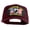 Maroon, variant on Vietnam Vet Pow Mia and Proud of It Patched Solid Cotton Twill 5 Panel Prostyle Snap Cap - Navy OSFM
