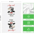 thumbnail image 6 of &nbsp;SOME THING Funny Farm Cow Kitchen Towels Dish Towels, 18x26 Inch I''ll Lick The Dishes You Dry Not Today Heifer Decoration Hand Towels Set of 2, 6 of 6