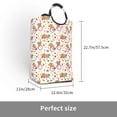 thumbnail image 3 of KLL Vintage Autumn Pumpkins Laundry Hamper,Large Canvas Fabric Lightweight Storage Basket Toy Organizer Dirty Clothes Collapsible Waterproof, 3 of 6