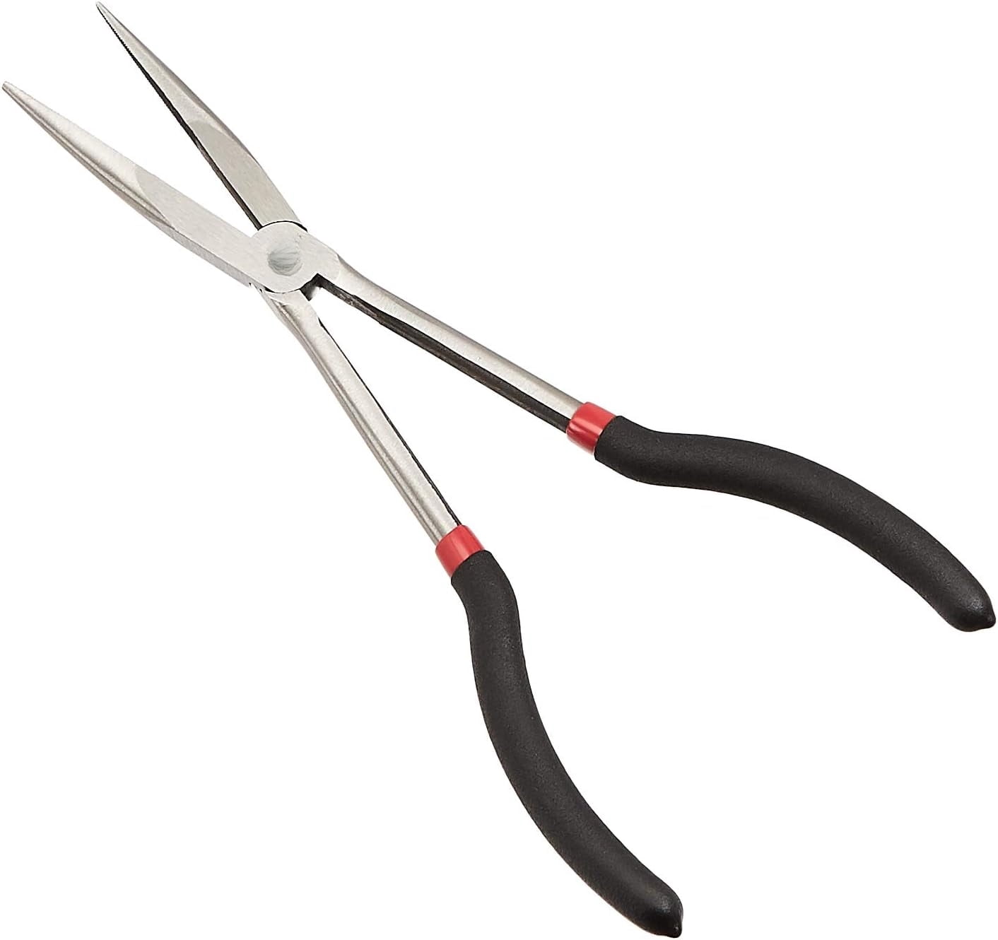 Extra Long Reach Needle Nose Pliers Tool Set for Narrow Spaces, Versatile, 3-Piece, Black