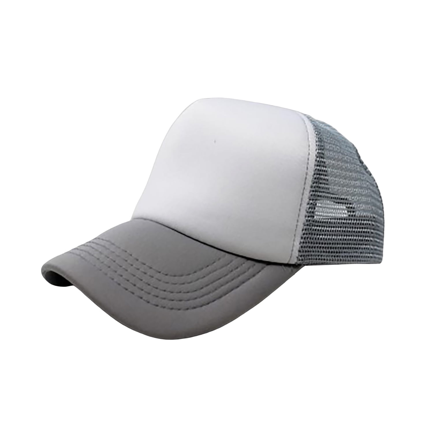 6-Pack Trucker Hat Adjustable Cap (White & Grey) - Walmart.ca