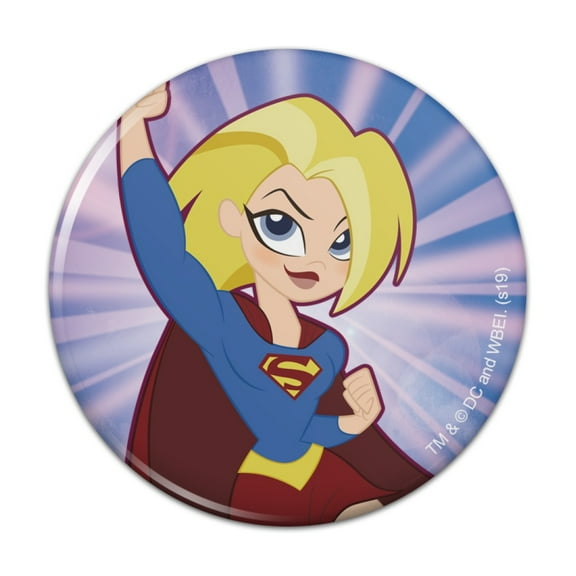 DC Super Hero Girls Supergirl Kitchen Refrigerator Locker Button Magnet