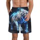 thumbnail image 1 of Fotbe Futuristic Blue Light White Tiger Trajes de Baño Estampados para Hombre, Shorts de Verano de Secado Rápido, Ropa de Playa, Bañadores-X-Large, 1 of 6