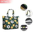 thumbnail image 4 of Multipurpose Travel Tote Bag with Basketball Soccer Designs Lightweight Weekender Bag with Multiple Pockets, Perfect for Team Training Weekend Getaways, 4 of 5