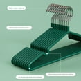 thumbnail image 2 of Cintres avec Design Antidérapant, Porte-Vêtements Sans Trace, Cintres Robustes Verts, 2 of 7