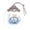 K, variant on Beautynvta Clear Round Easter Ornaments, 2D Flat Crystal Glass Pendant with Blue Eggs Forest Animals Pattern, Spring Holiday Hanging Decor for Easter Tree, Wall, Window, Silver