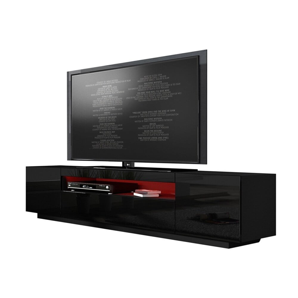 Meble Furniture & Rugs Miami 200 Modern 79" TV Stand High ...