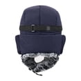 thumbnail image 3 of Bewildely Sombrero de bombardero de invierno para hombres y mujeres, gorro para mantener el calor, esquí, forro de felpa a prueba de viento, Suministros térmicos gema azul, 3 of 6