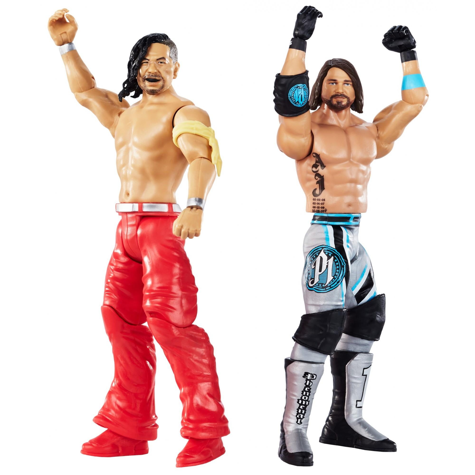 WWE Wrestlemania Aj Styles vs Shinsuke Nakamura 2-Pack - Walmart.com