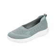 thumbnail image 2 of Willtoo Orthopedic Womens Square Toe Slip‑On Casual Flats Breathable Knit Mesh Upper Walking Shoes Lightweight Platform Sole Sneakers, 2 of 5