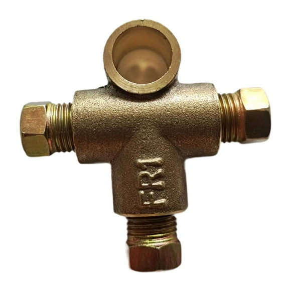 S SERENABLE Car Brake Tee Brass T Shape Brake Tee for Motocross Motorbike Dirt Bike