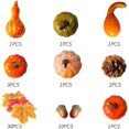 thumbnail image 4 of Decoración de calabaza artificial, hojas de arce de calabaza falsas de acción de gracias JAMW Sencillez, 4 of 5