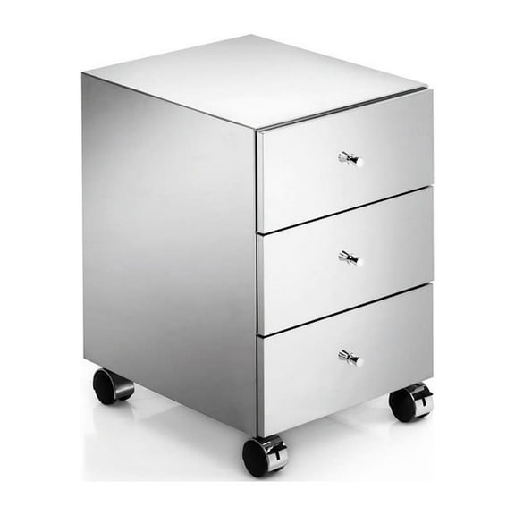 Ws Bath Collections Runner 5436 Runner Steel Rolling Cabinet - Stainless Steel