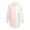 Pink&White, variant on Women's Button Down Blouses Color Block Shirts Casual Long Sleeve Loose Fit Tops