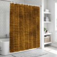 thumbnail image 5 of Gold Brown Shower Curtain Set - Long 72" x 84" Washable Bathtub Curtain with 12 Hooks, Farmhouse Linen Texture Waterproof Fabric Stall Shower Curtains for Bathroom/Bathtub Décor, 5 of 8