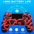 thumbnail image 5 of Gaming Controller for P4/Slim/Pro & PC, Wireless Controller with Dual Vibration & 6-Asix Gyro Motion Control, 5 of 6