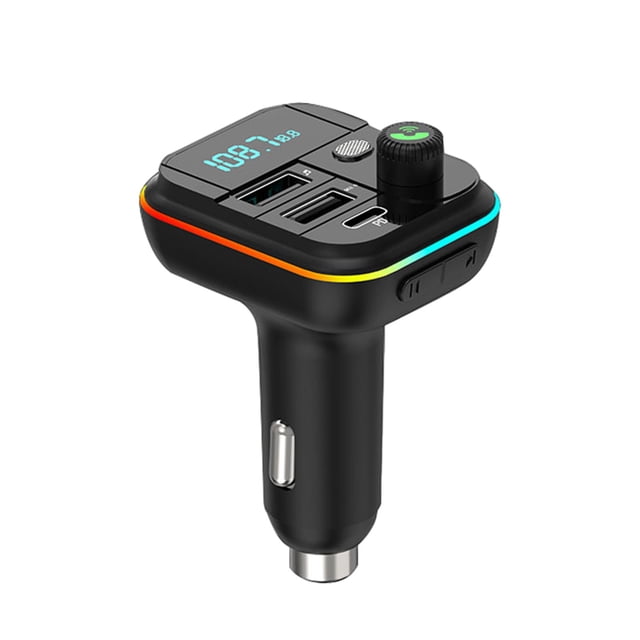 Rkstn Plastic Player Bluetooth Mp3 Playback Digital Display Pd Car Charger for Cell Phone Fast Charging