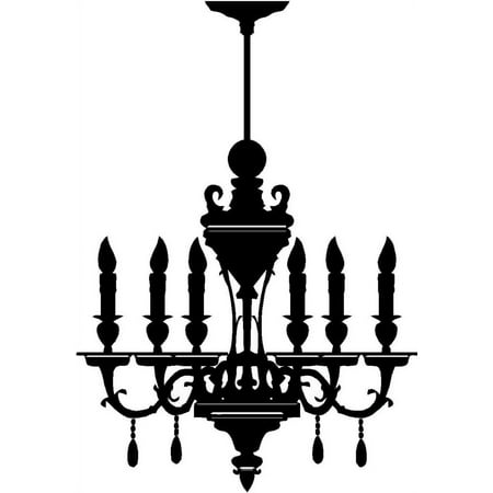 Do It Yourself Wall Decal Sticker Chandelier Living Room Size: 14 X28