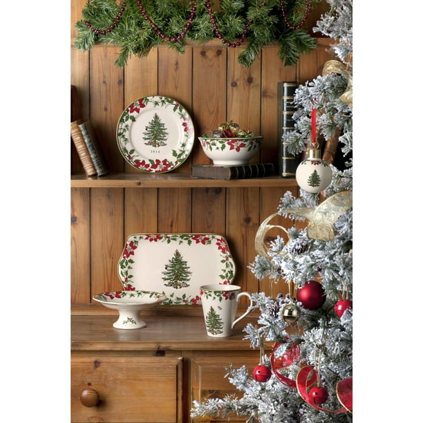 Spode Christmas Tree 6-Inch Melamine Bowls Set of Festive - Main Image