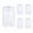 White, variant on TOPTIE 5 Pack Unisex Work Vest Button Up Vest Volunteer Activity Supermarket Uniform-Navy Blue-XL