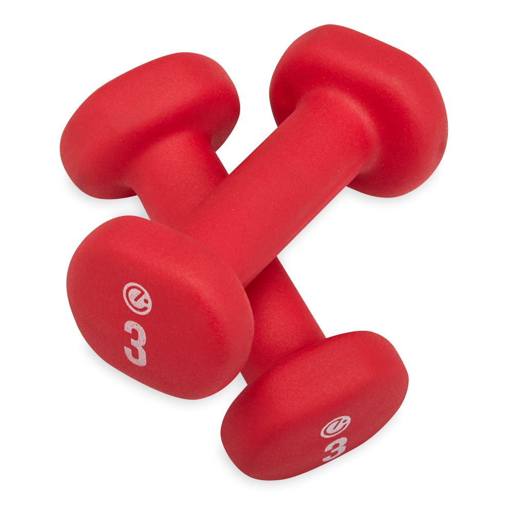 5lbs CAP Neoprene Coated Dumbbell Set 3lbs And 2lbs Bundle  20lbs Total Weight 