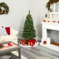 thumbnail image 3 of Nearly Natural 5ft. White Mountain Pine Artificial Christmas Tree with 200 Clear LED Lights and Pine Cones, 3 of 7