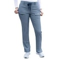 thumbnail image 1 of Adar Pro Heather Sarraus pour Femmes - Pantalon de Sarrau Fuselé Coupe Ajustée - P4100H - Heather Navy - 2X, 1 of 7