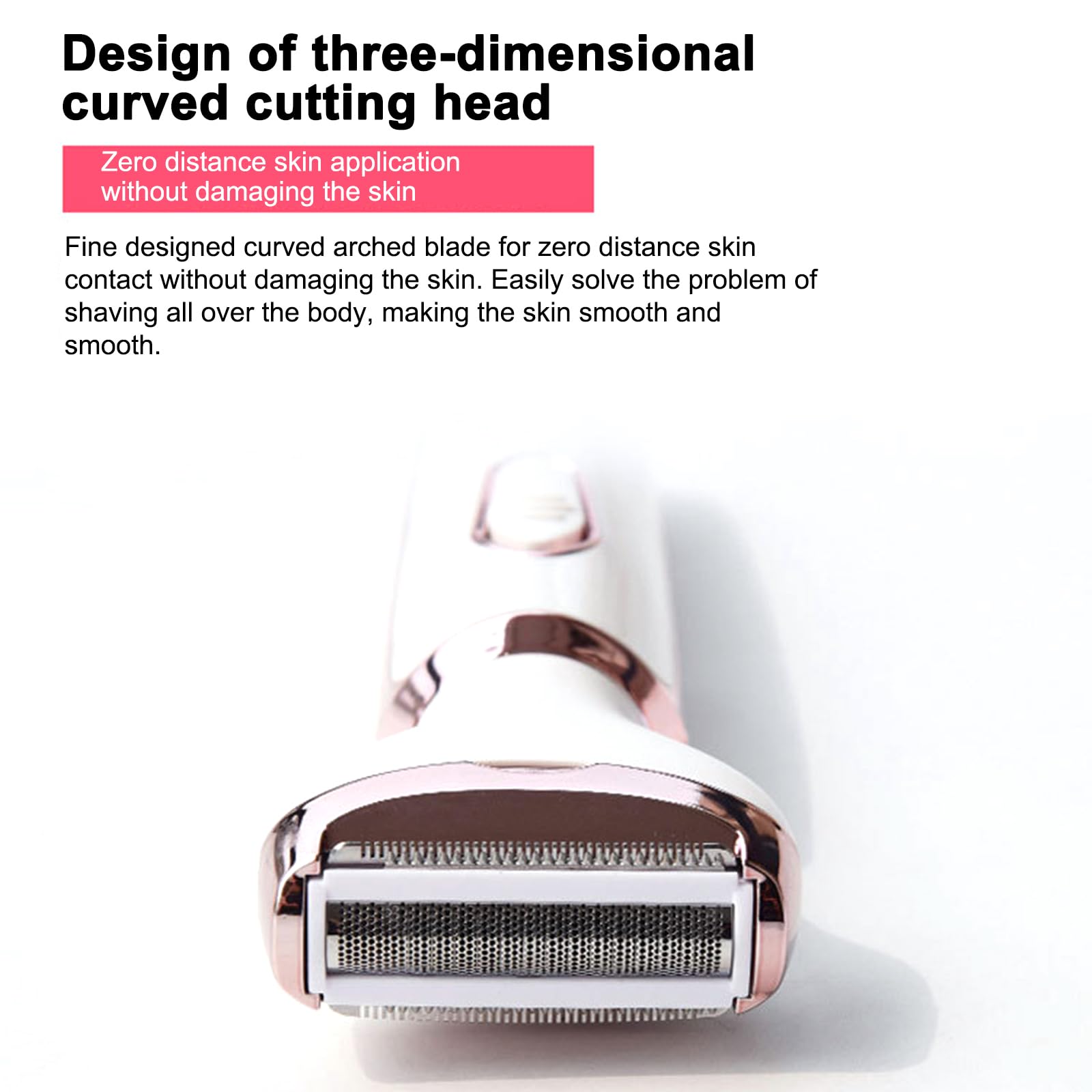 4-in-1 Women's Electric Hair Remover Rechargeable Body Hair Removal Tool Set Nose Hair Lip Hair Eyebrow Trimmer Face Body Hair Grooming Set for Women