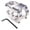 Gray Titanium 31.8x3, variant on Tibvox High Strength Bicycles Stem Heavy Duty Short Stem Aluminum Alloy Mountain Bike Stem Cycling Accessories Enduring